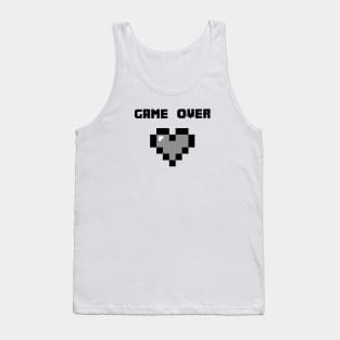 game over pixel heart Tank Top